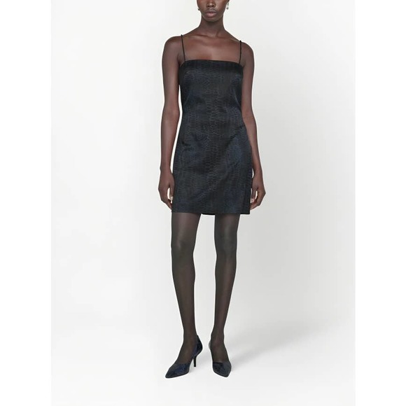 anine bing black slip dress ANINE BING